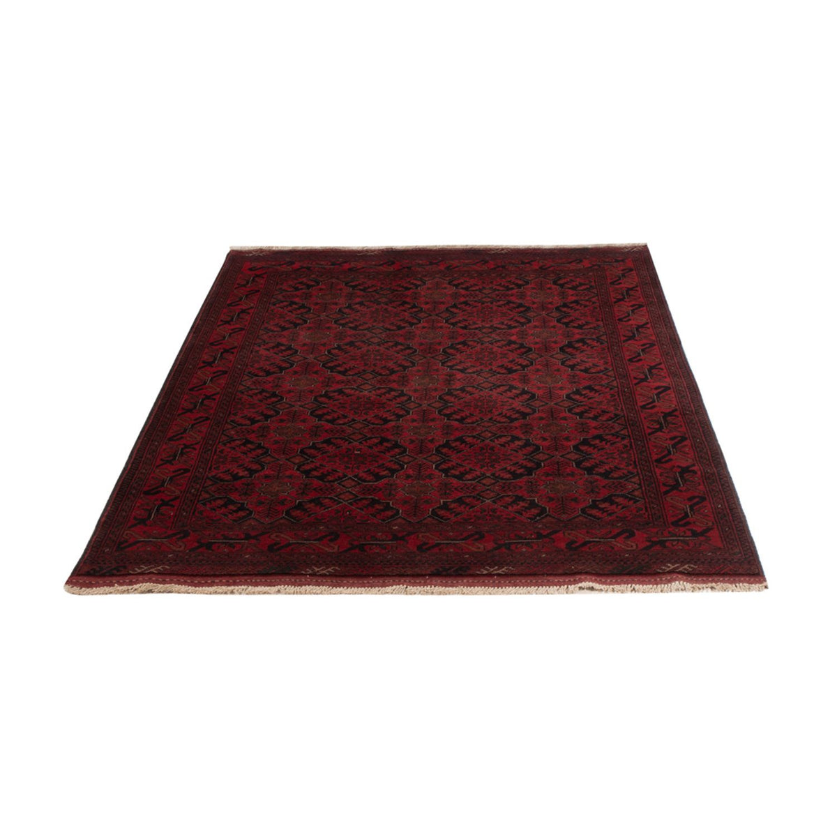 Afghan Rug - Kunduz - 198 x 125 cm - dark red