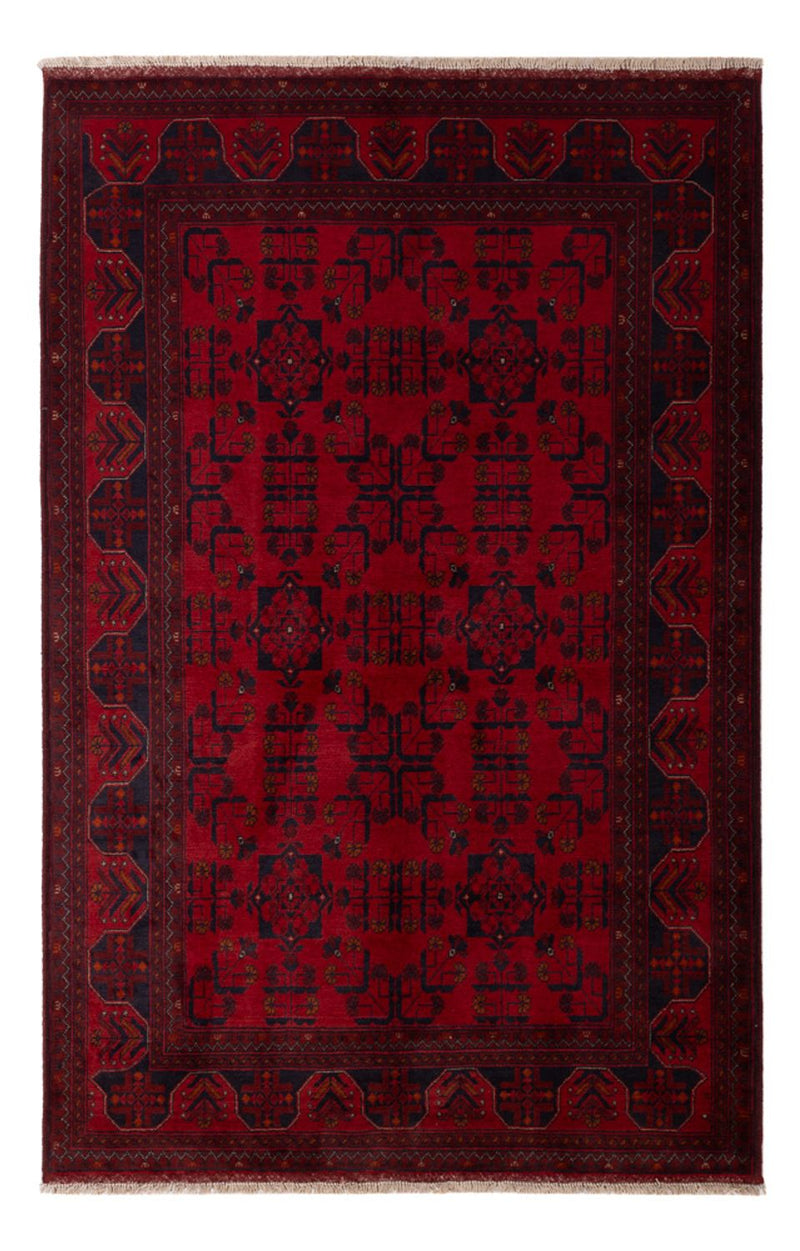 Afghan Rug - Kunduz - 195 x 125 cm - dark red