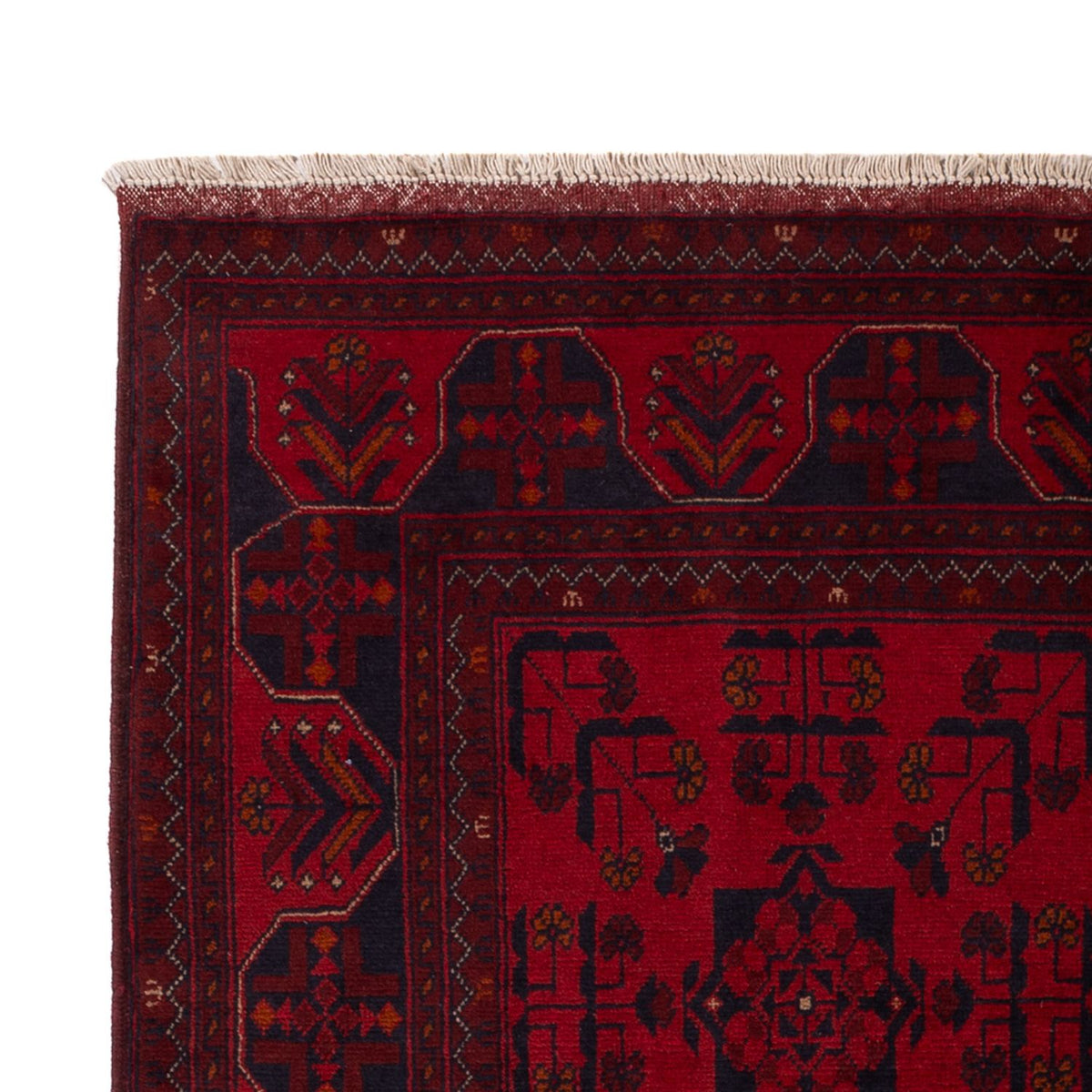 Afghan Rug - Kunduz - 195 x 125 cm - dark red
