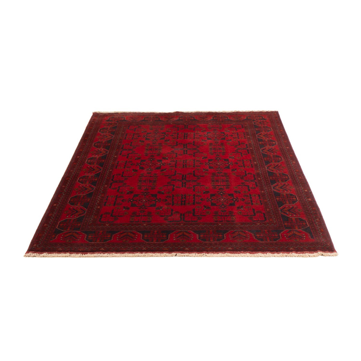 Afghan Rug - Kunduz - 195 x 125 cm - dark red