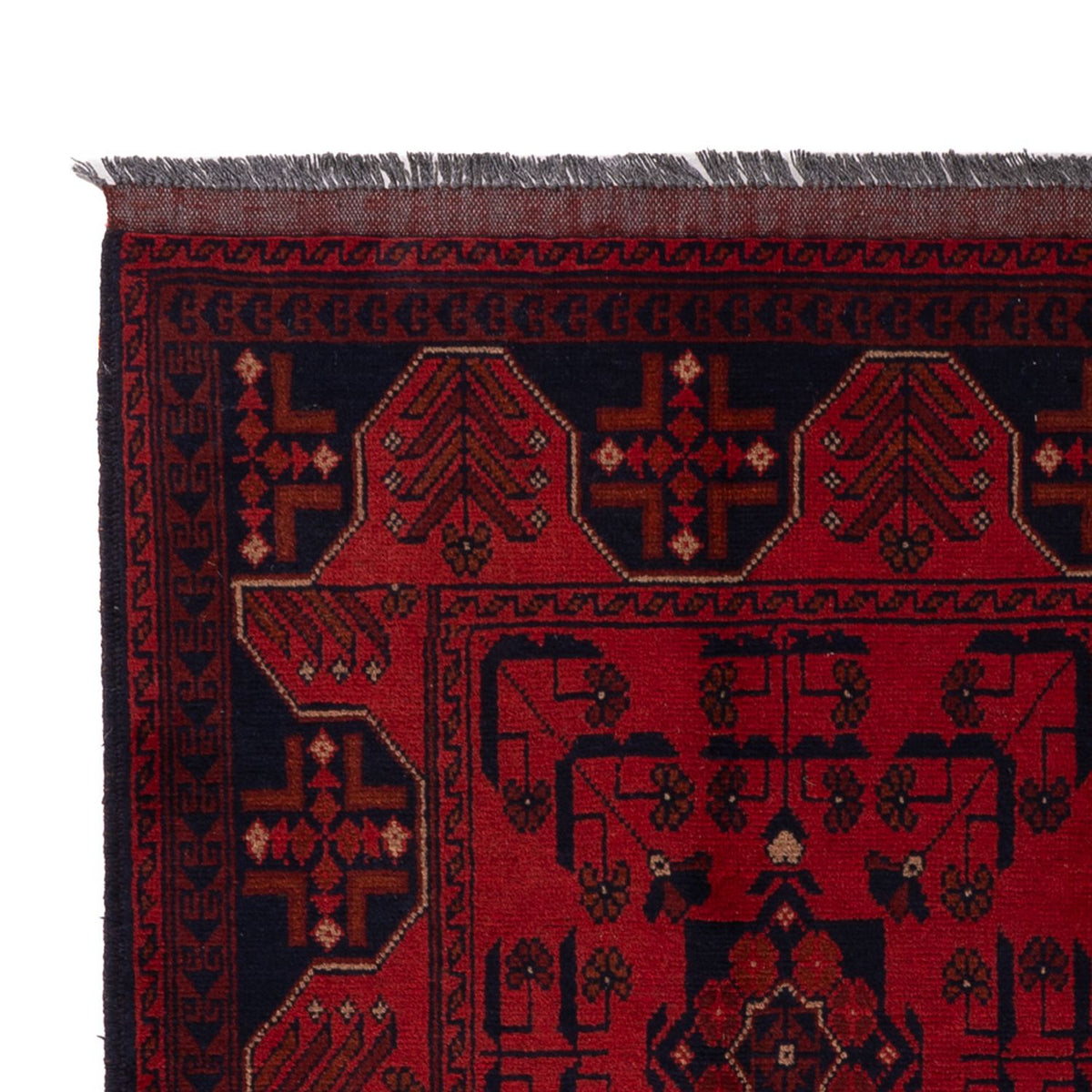 Afghan Rug - Kunduz - 197 x 121 cm - dark red