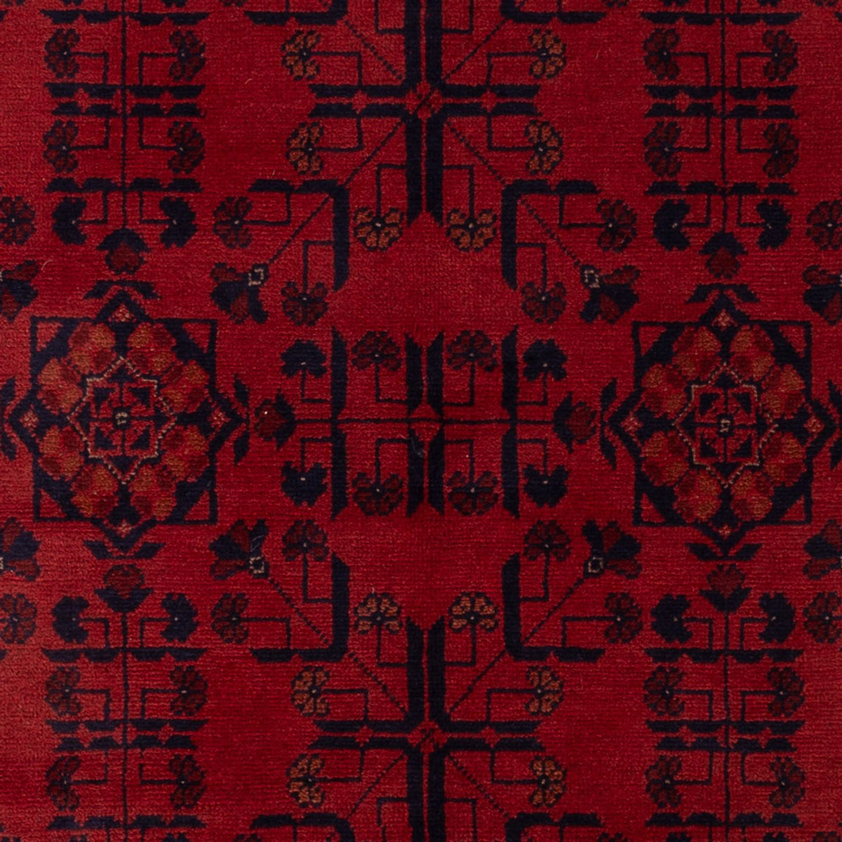 Afghan Rug - Kunduz - 194 x 133 cm - dark red