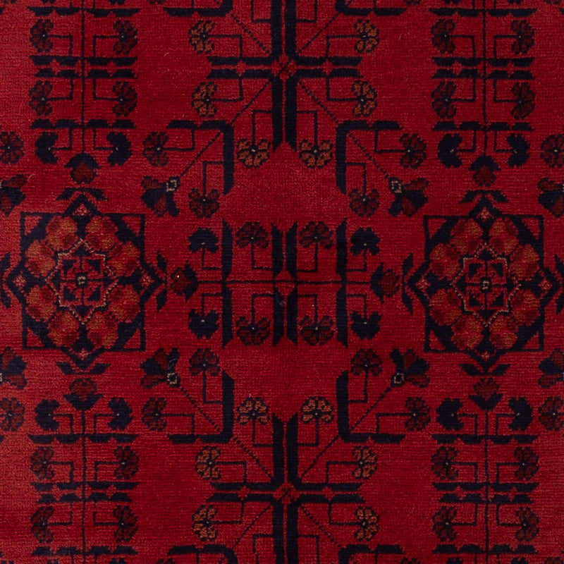 Afghan Rug - Kunduz - 194 x 133 cm - dark red