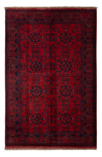 Afghan Rug - Kunduz - 198 x 130 cm - dark red