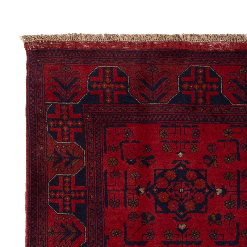 Afghan Rug - Kunduz - 198 x 130 cm - dark red