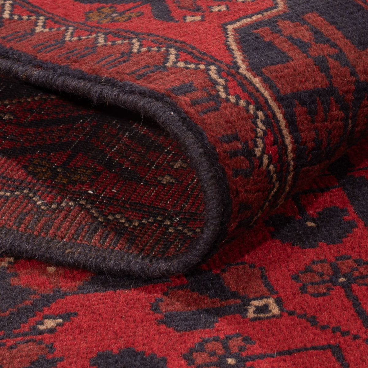 Afghan Rug - Kunduz - 196 x 121 cm - dark red