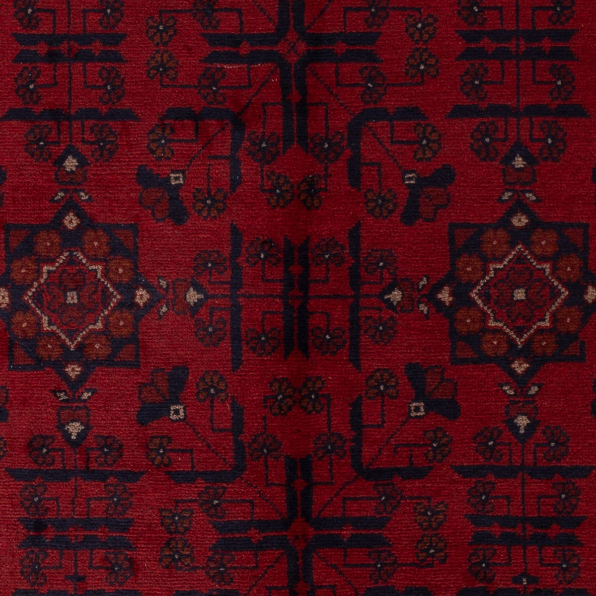 Afghan Rug - Kunduz - 192 x 127 cm - dark red
