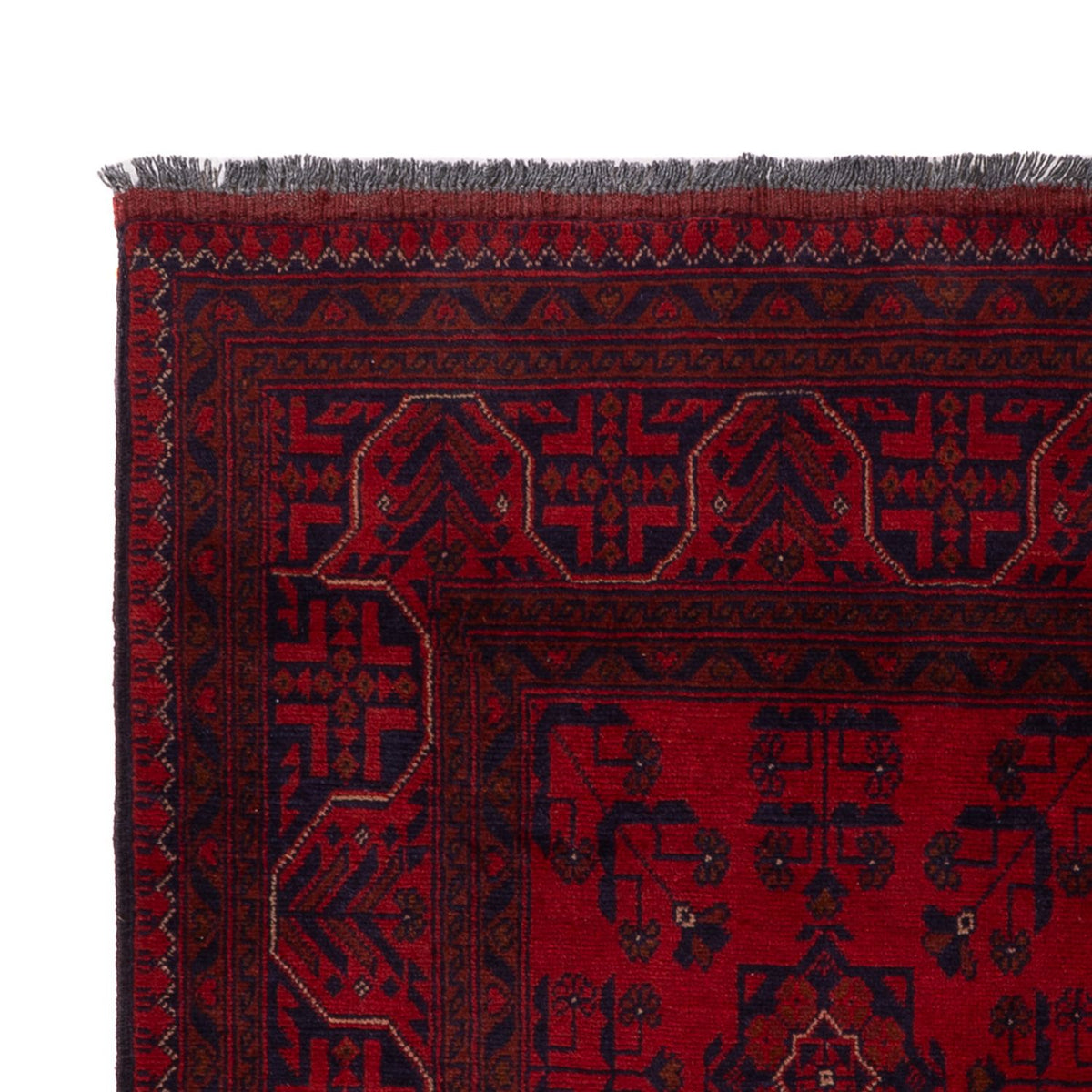 Afghan Rug - Kunduz - 195 x 121 cm - dark red