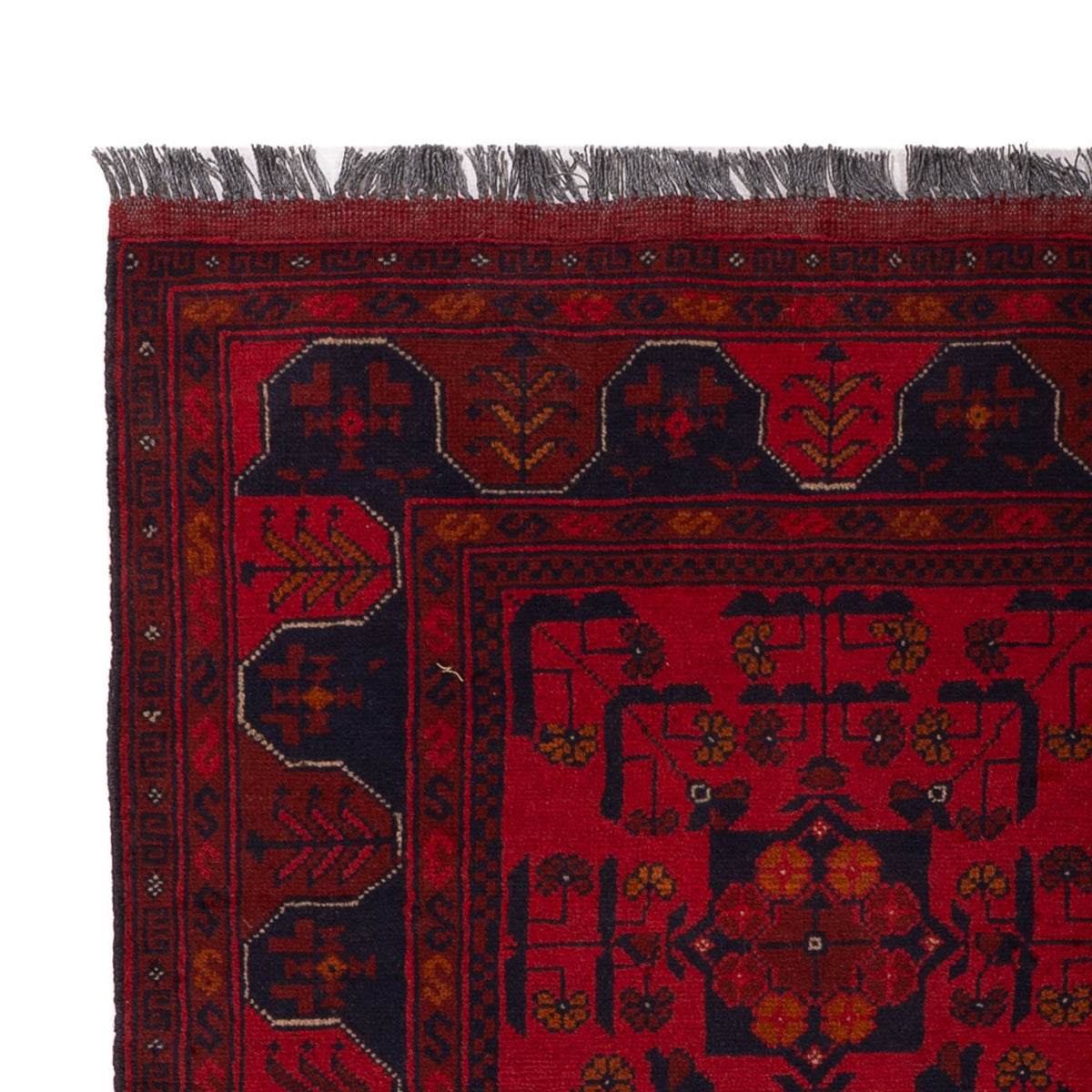Afghan Rug - Kunduz - 189 x 129 cm - dark red