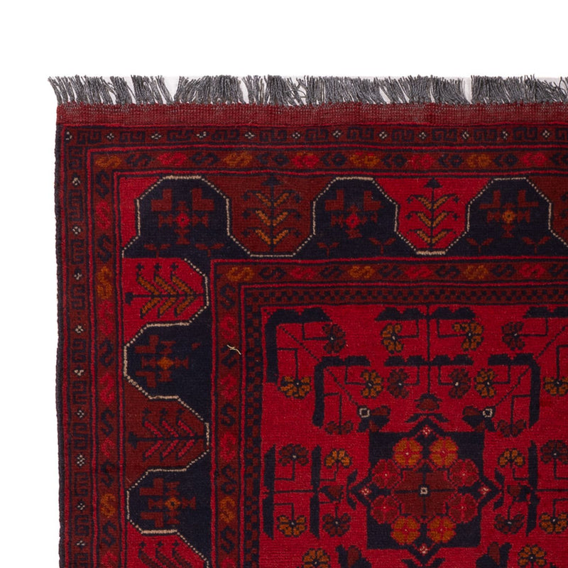 Afghan Rug - Kunduz - 189 x 129 cm - dark red