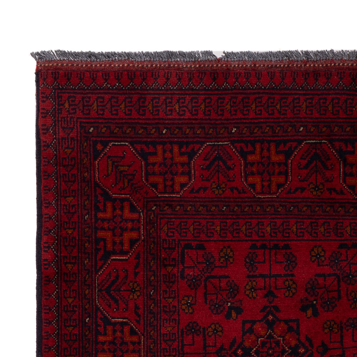 Afghan Rug - Kunduz - 198 x 129 cm - dark red