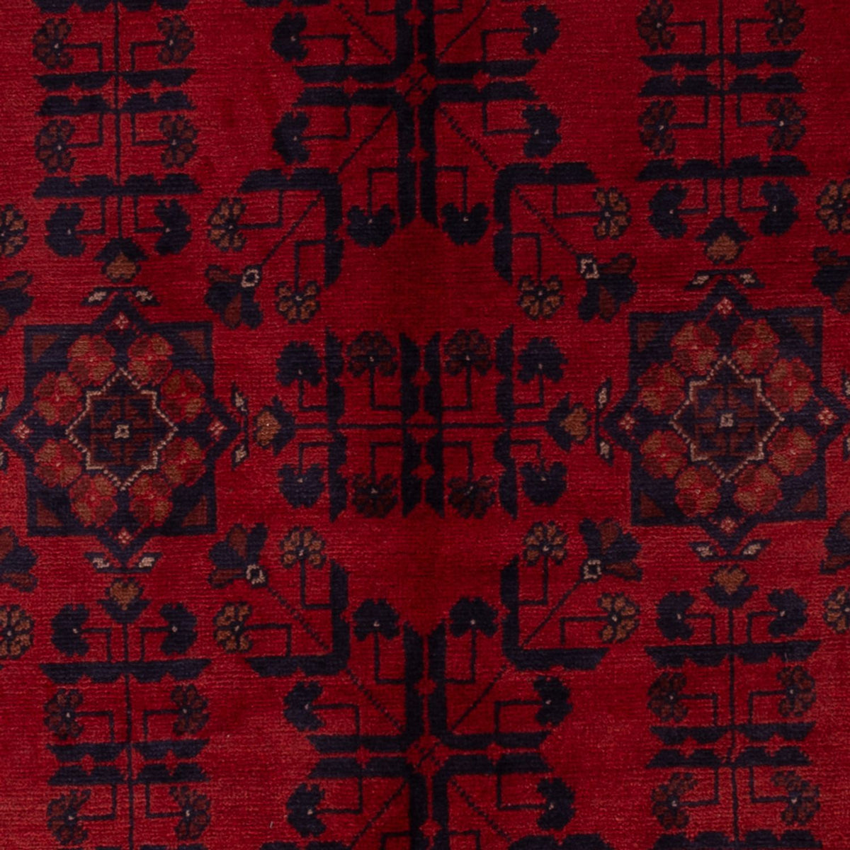 Afghan Rug - Kunduz - 195 x 125 cm - dark red