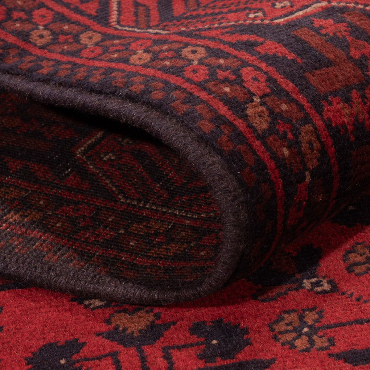 Afghan Rug - Kunduz - 195 x 125 cm - dark red