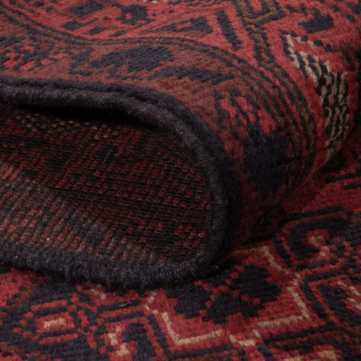 Afghan Rug - Kunduz - 190 x 128 cm - dark red