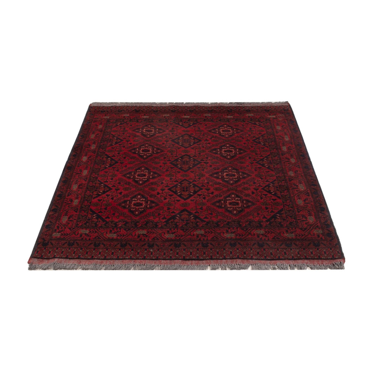 Afghan Rug - Kunduz - 190 x 128 cm - dark red