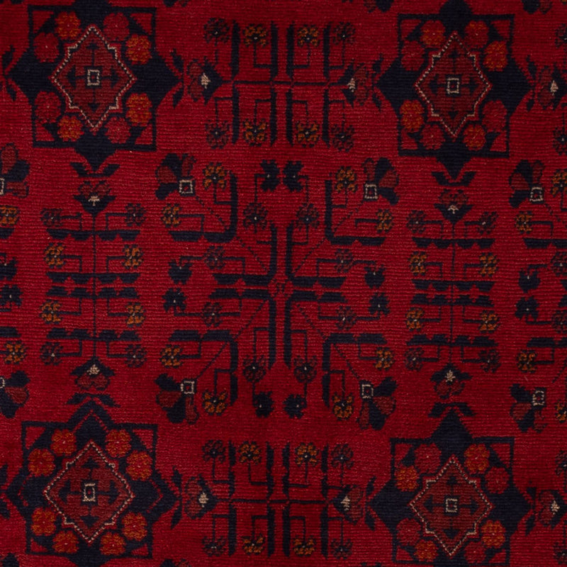 Afghan Rug - Kunduz - 201 x 130 cm - dark red