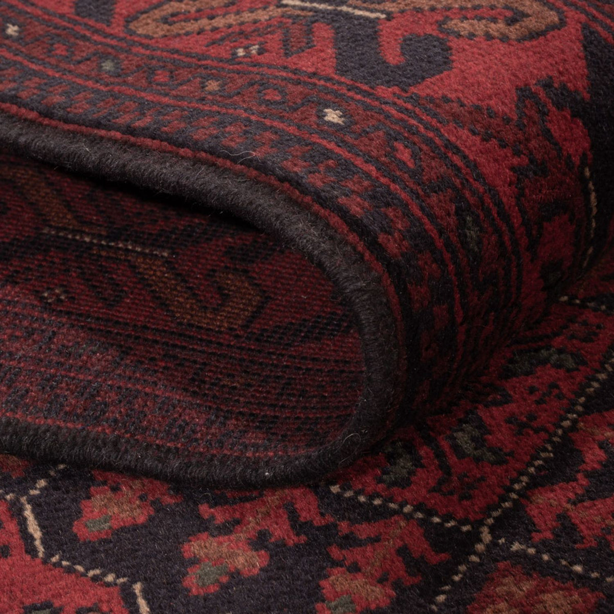 Afghan Rug - Kunduz - 196 x 123 cm - dark red