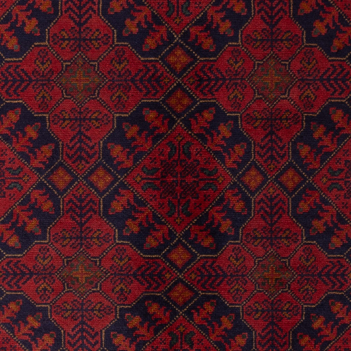 Afghan Rug - Kunduz - 193 x 124 cm - dark red