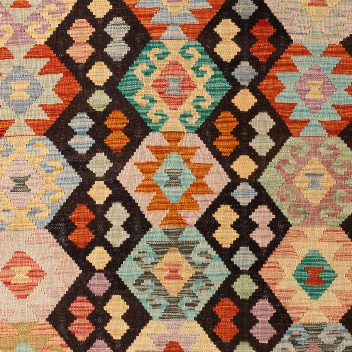 Kelim Rug - Splash - 290 x 203 cm - multicolored