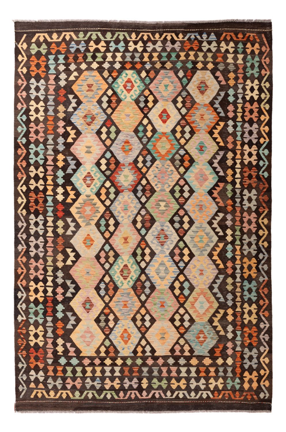 Kelim Rug - Splash - 299 x 198 cm - multicolored