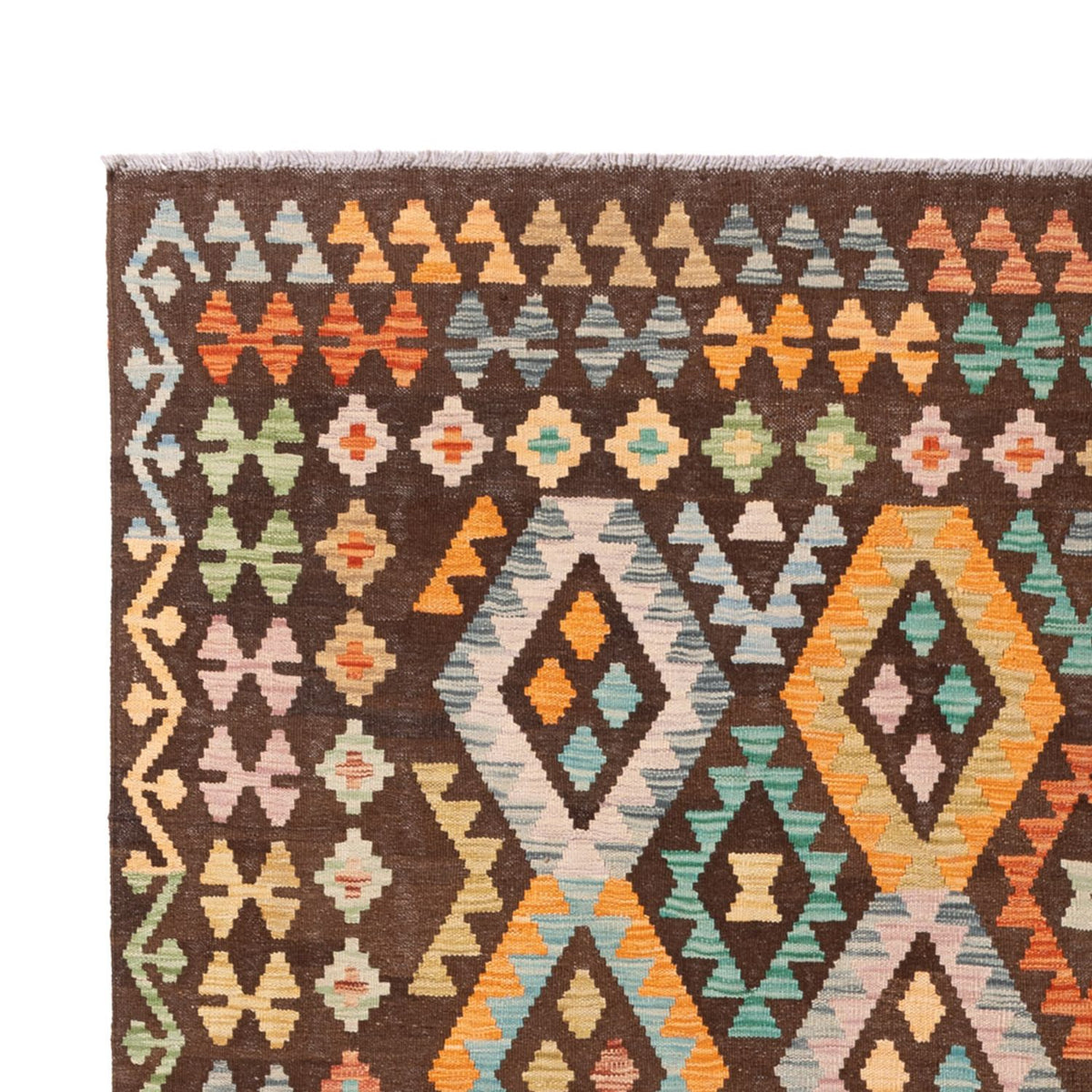 Kelim Rug - Splash - 299 x 206 cm - multicolored