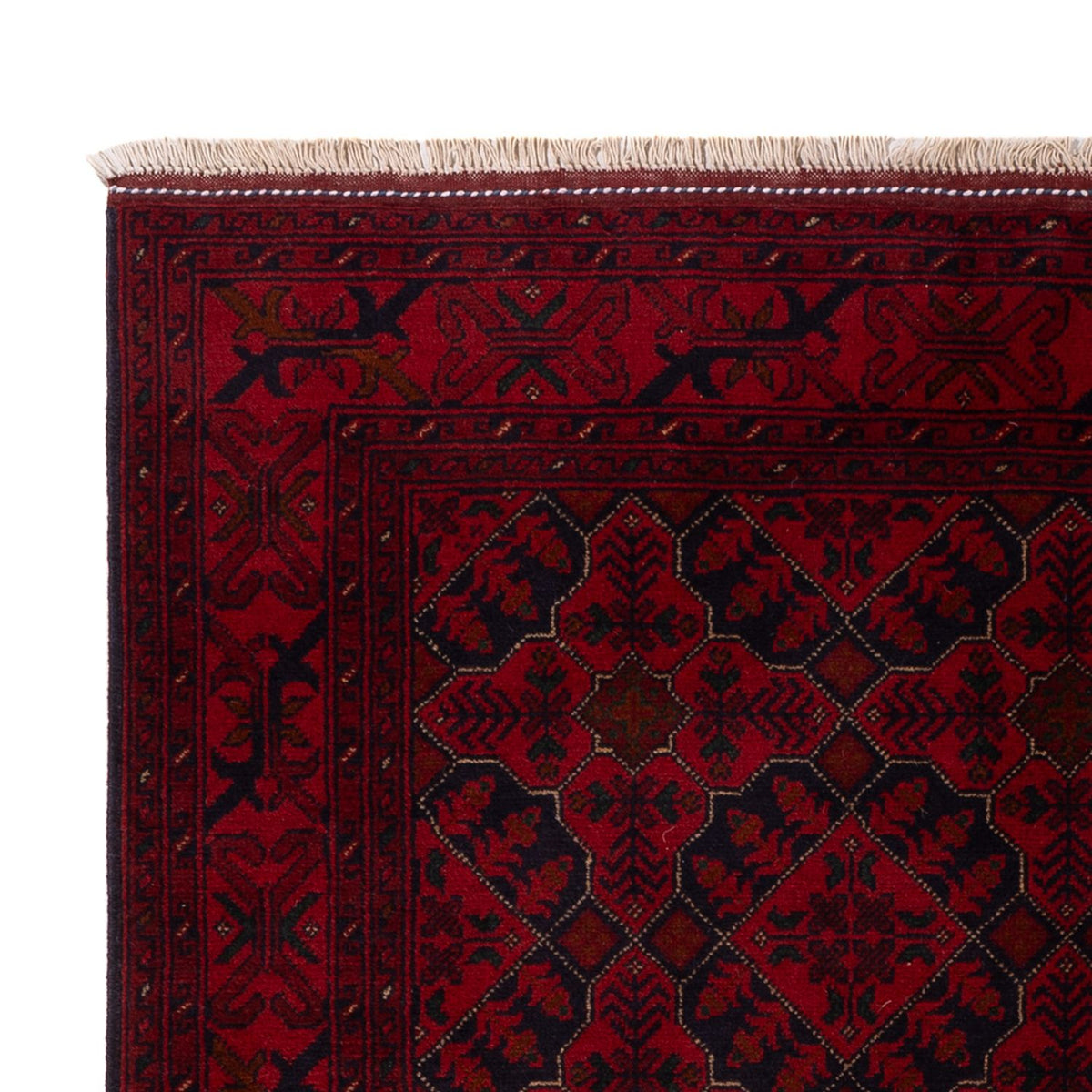 Afghan Rug - Kunduz - 195 x 123 cm - dark red