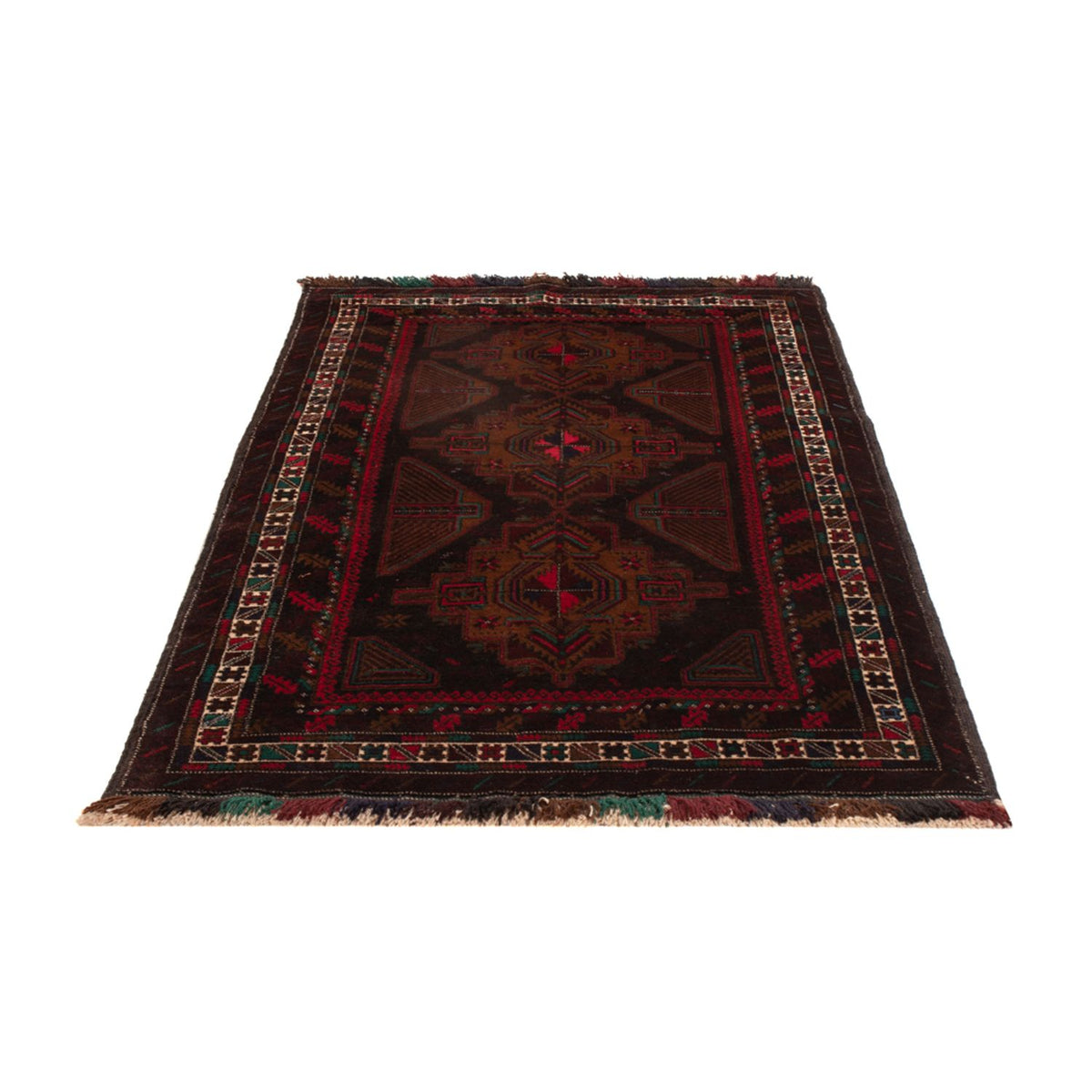 Belutsch Rug - 198 x 116 cm - dark red