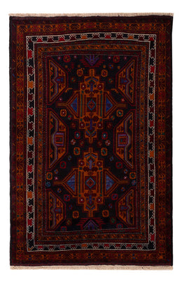 Belutsch Rug - 183 x 123 cm - dark red