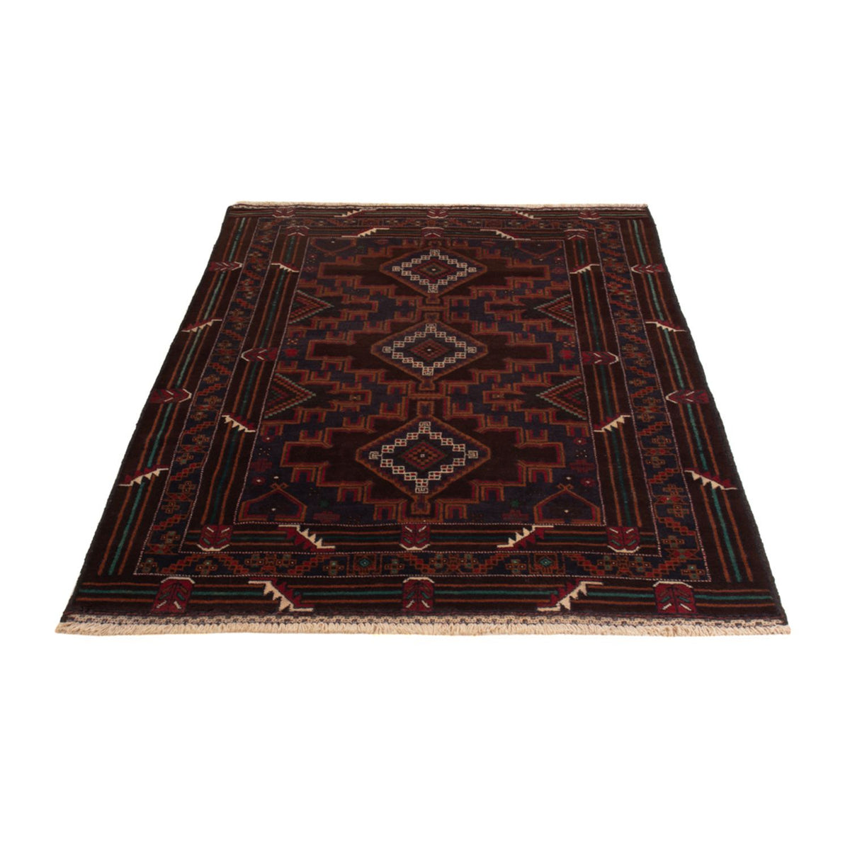 Belutsch Rug - 208 x 119 cm - dark red