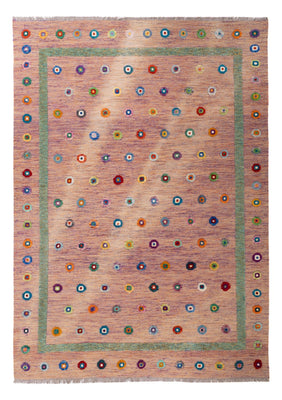 Kelim Rug - Splash - 298 x 215 cm - rose
