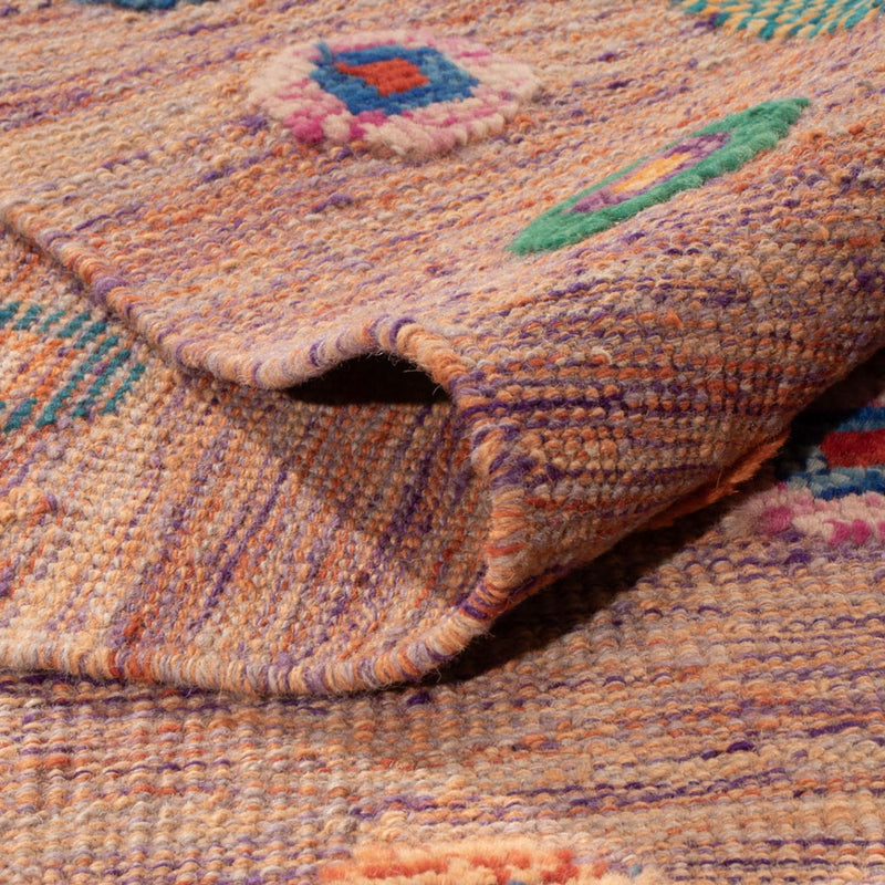 Kelim Rug - Splash - 298 x 215 cm - rose