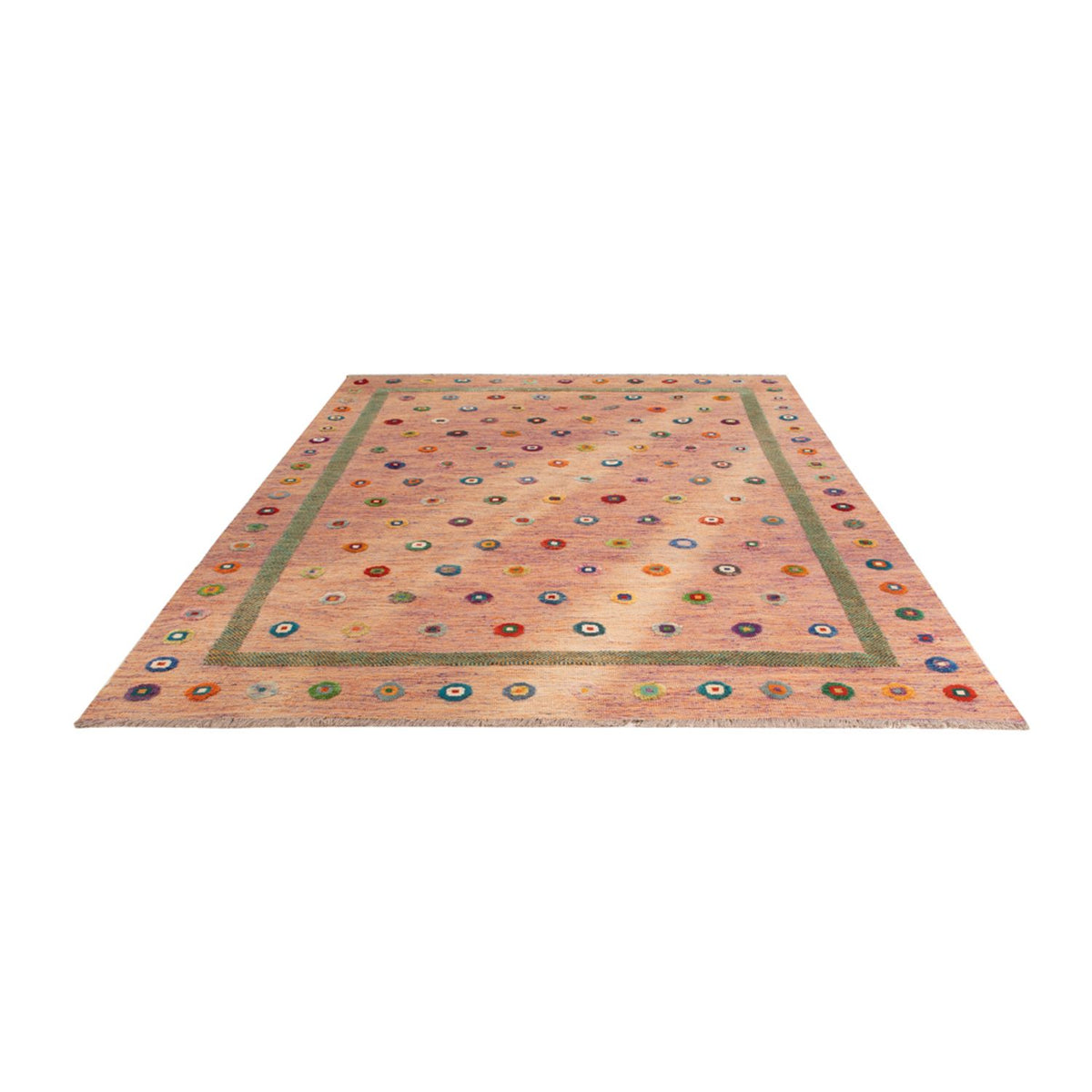 Kelim Rug - Splash - 298 x 215 cm - rose