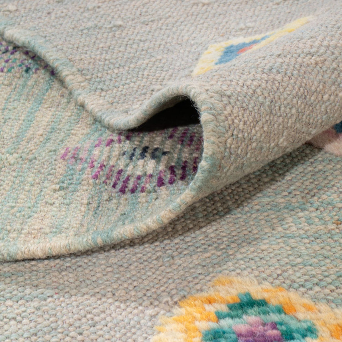 Kelim Rug - Splash - 298 x 207 cm - multicolored