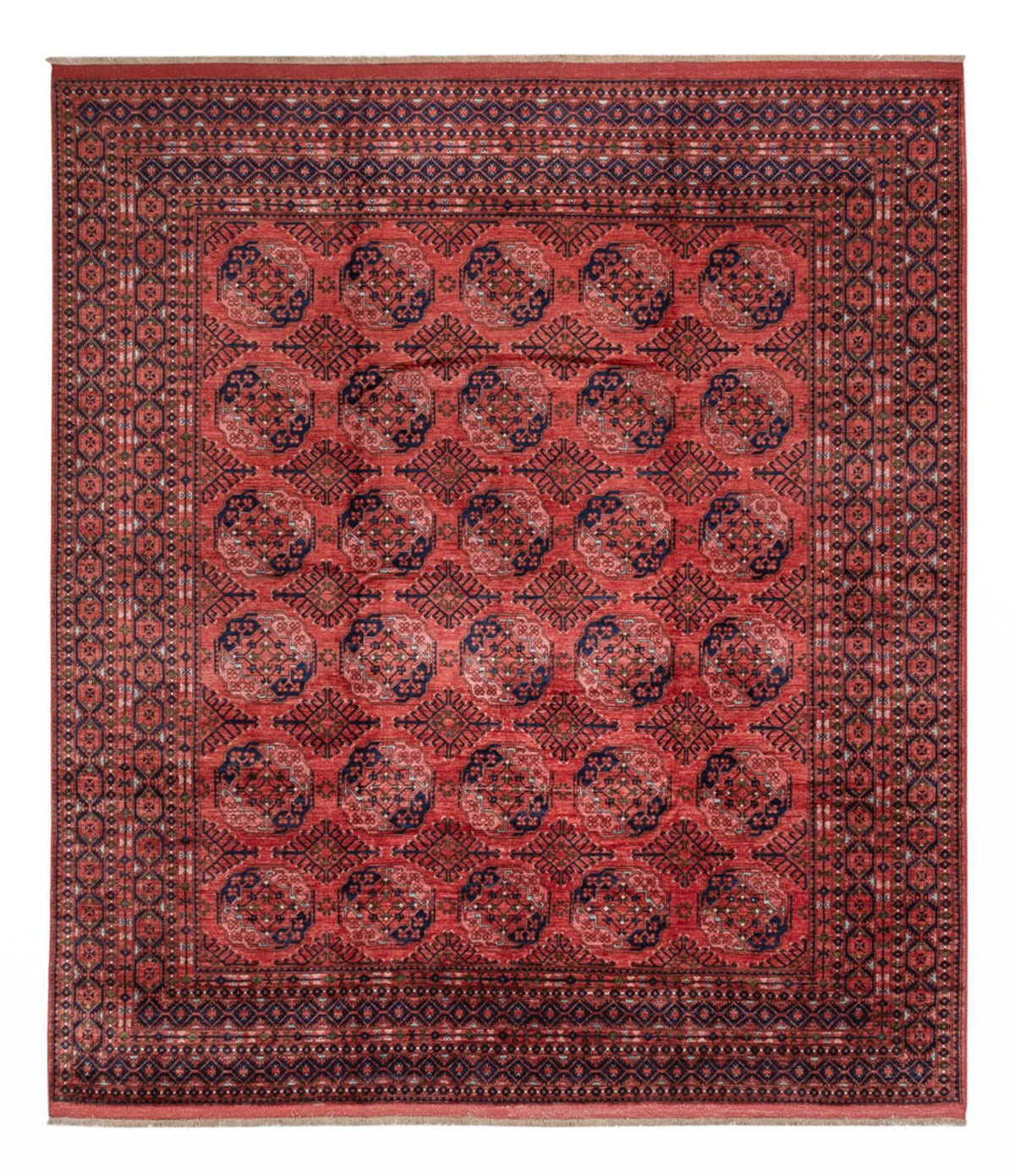 Afghan Rug - Bukhara - 404 x 351 cm - red
