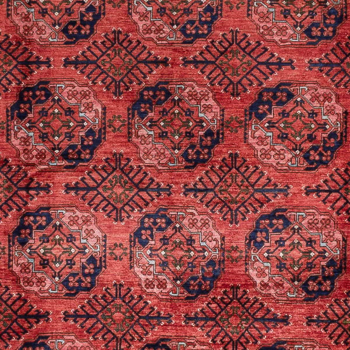 Afghan Rug - Bukhara - 404 x 351 cm - red