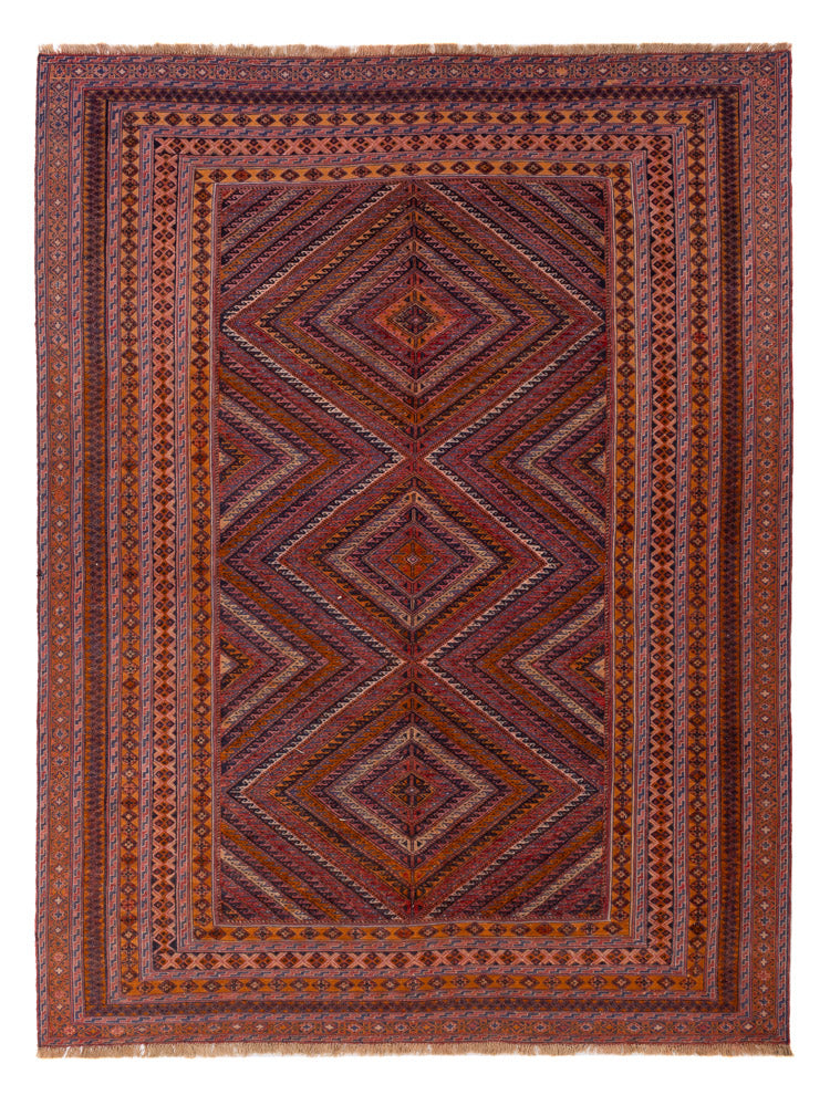 Kelim Rug - Oriental - 269 x 208 cm - red