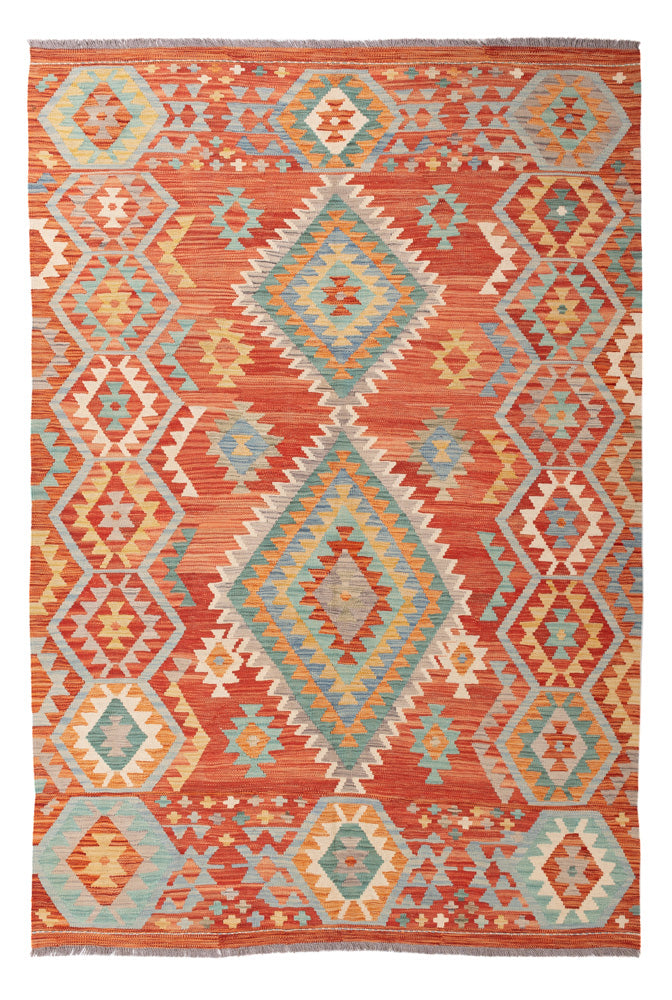 Kelim Rug - Splash - 248 x 171 cm - colorful