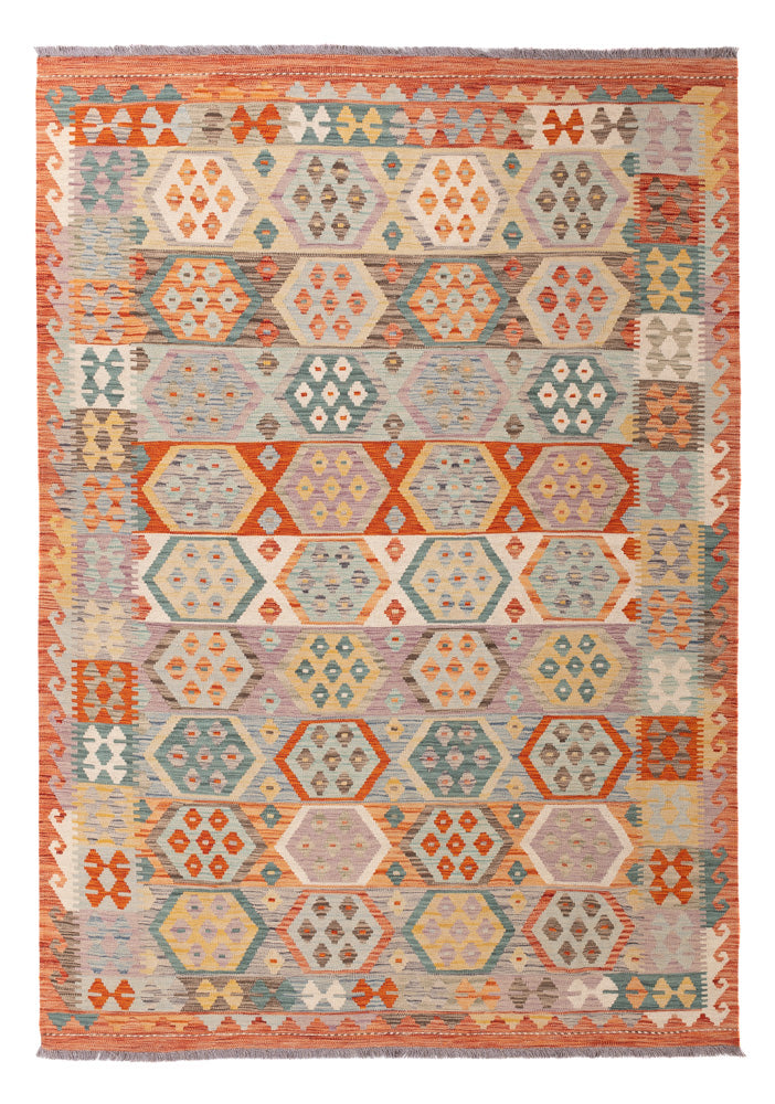 Kelim Rug - Splash - 246 x 180 cm - colorful