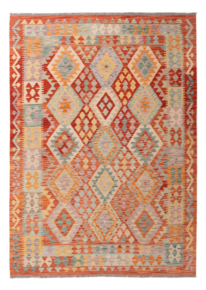 Kelim Rug - Splash - 245 x 178 cm - colorful