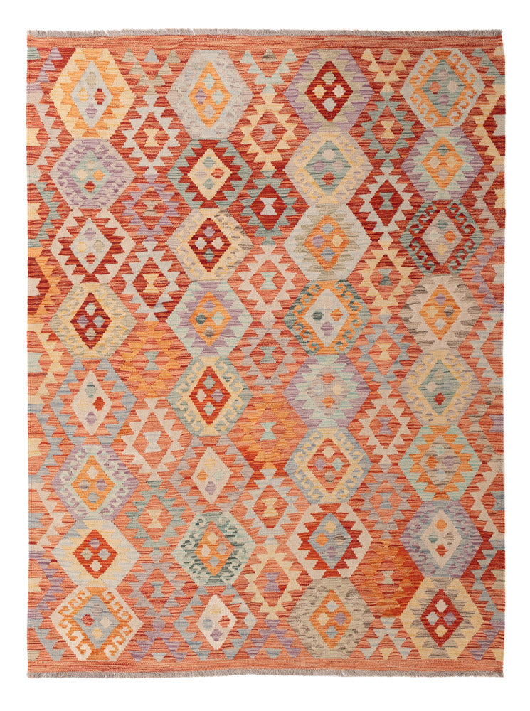 Kelim Rug - Splash - 238 x 178 cm - colorful