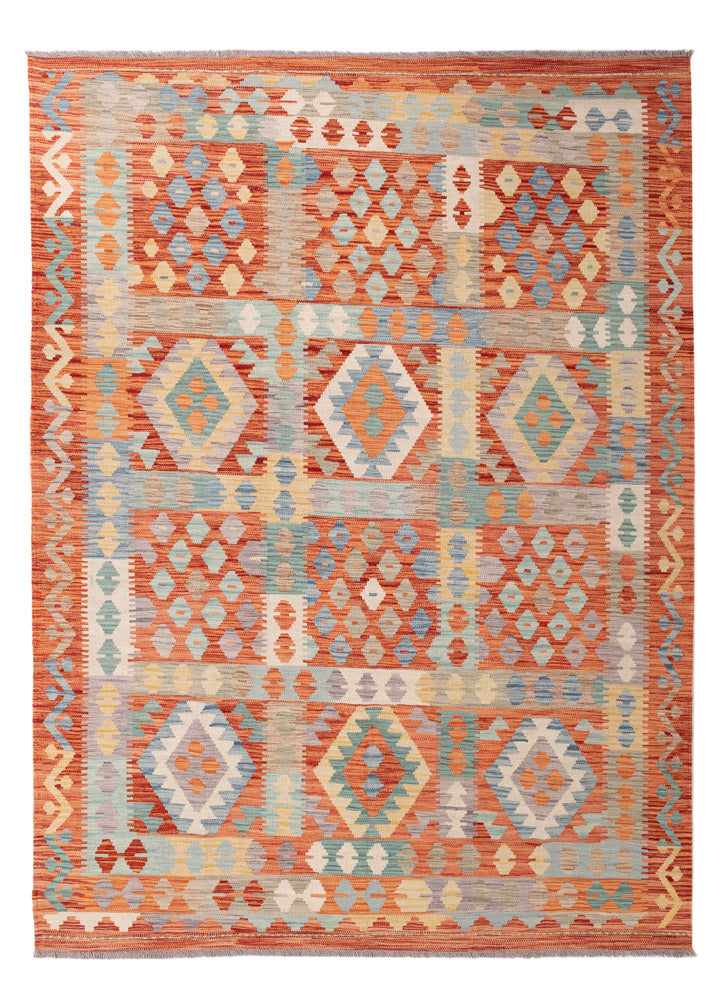 Kelim Rug - Splash - 297 x 175 cm - colorful