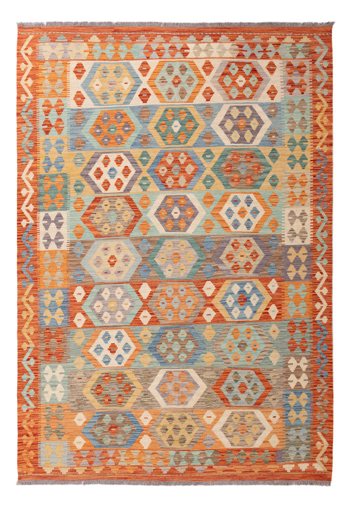Kelim Rug - Splash - 245 x 174 cm - colorful
