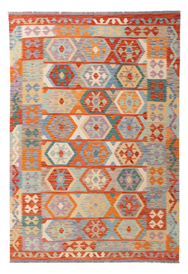 Kelim Rug - Splash - 246 x 168 cm - colorful