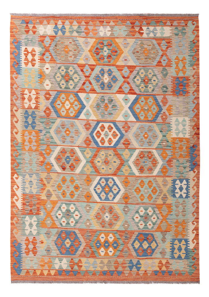Kelim Rug - Splash - 249 x 174 cm - colorful