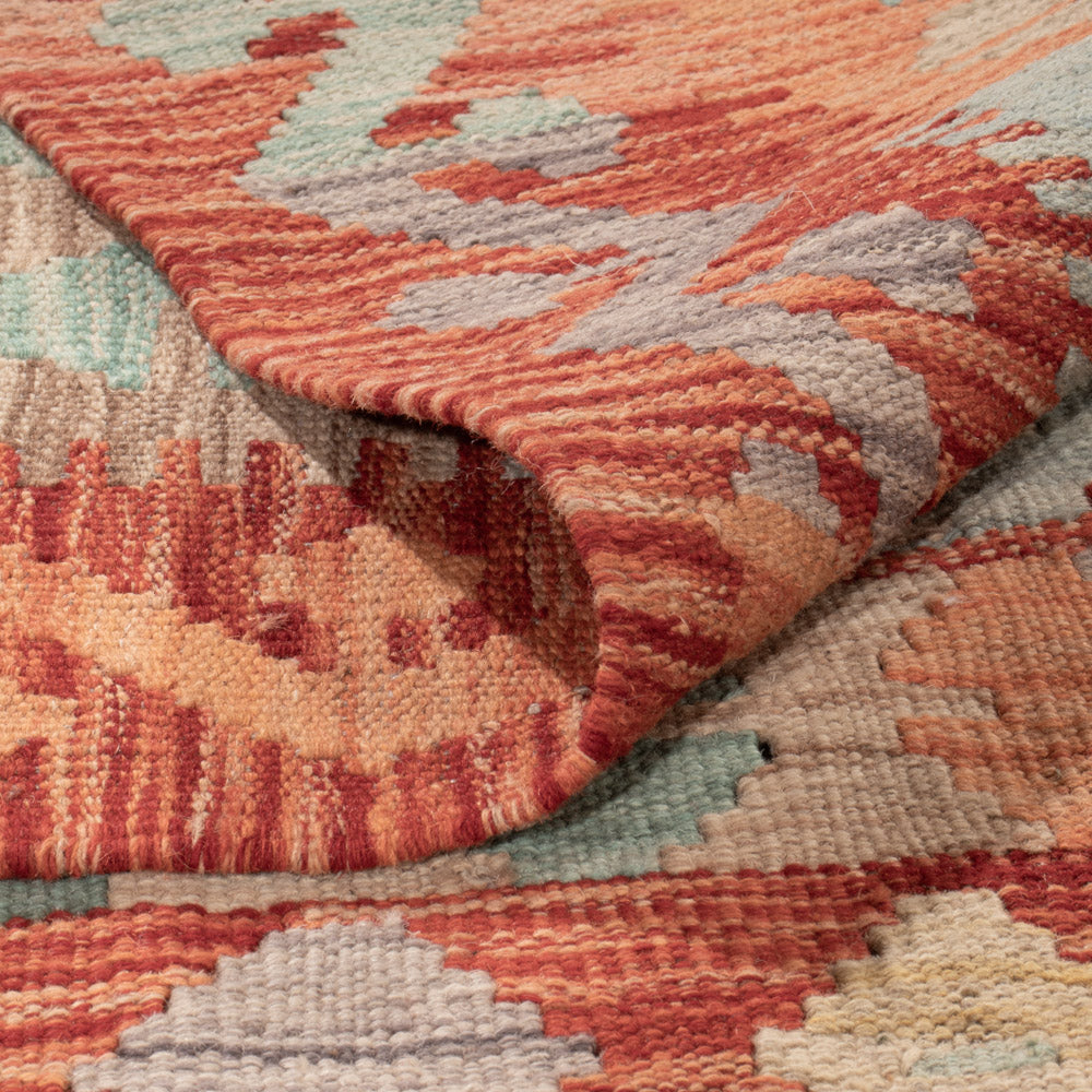 Kelim Rug - Splash - 249 x 176 cm - colorful