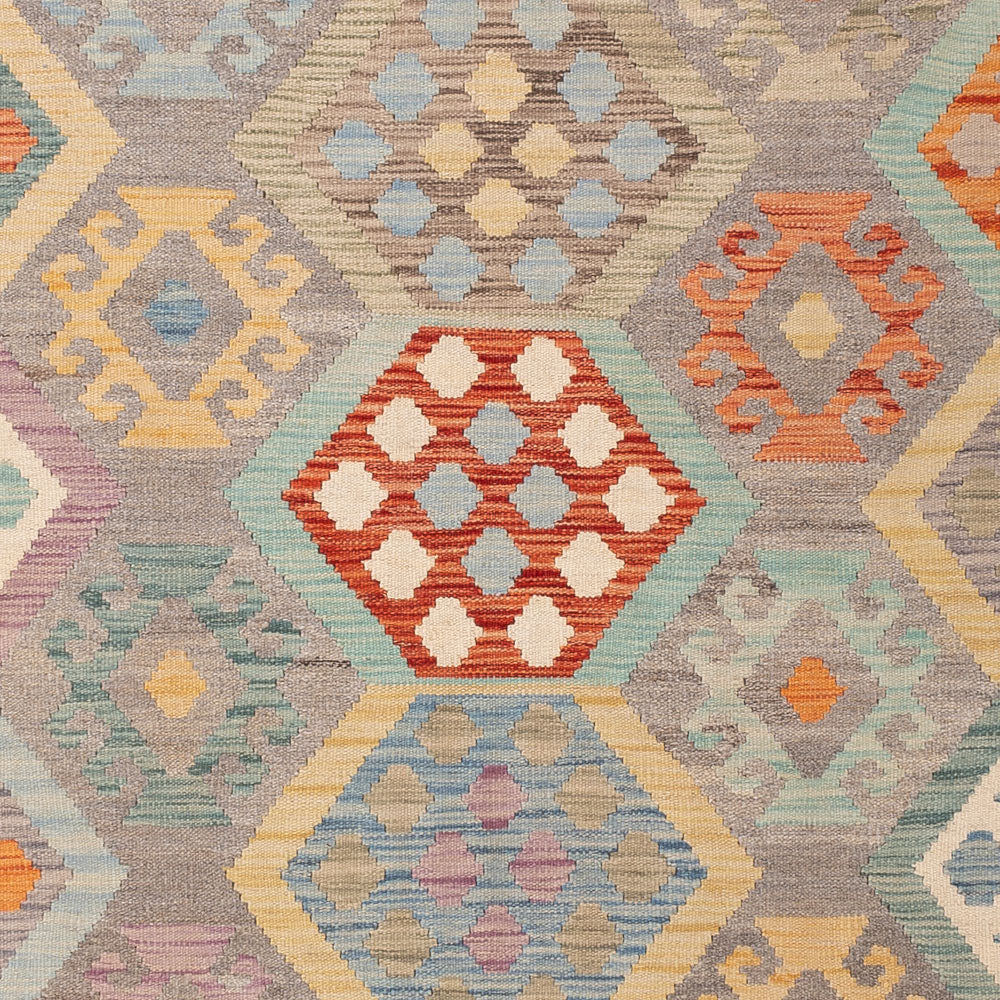 Kelim Rug - Splash - 246 x 178 cm - colorful