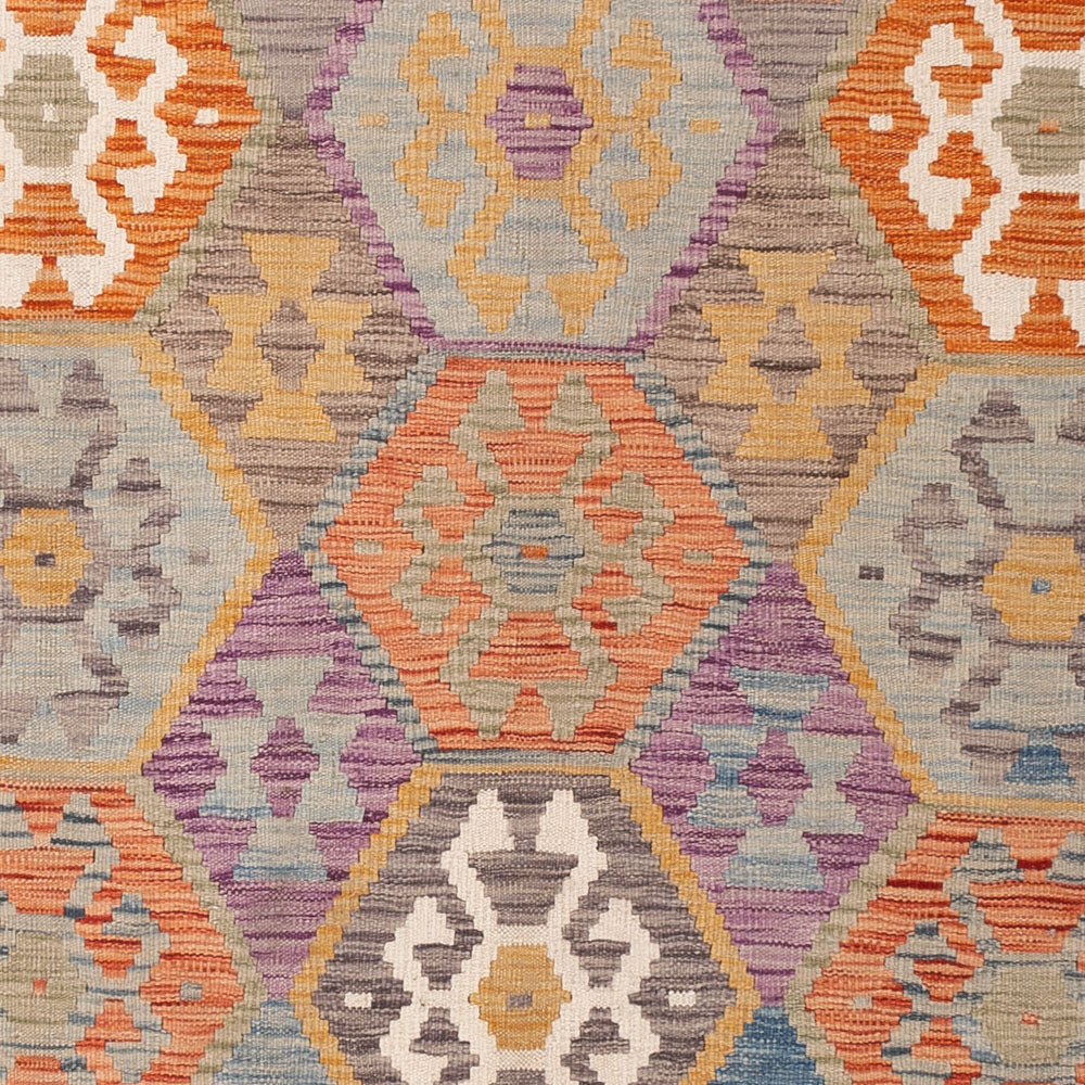 Kelim Rug - Splash - 200 x 154 cm - colorful