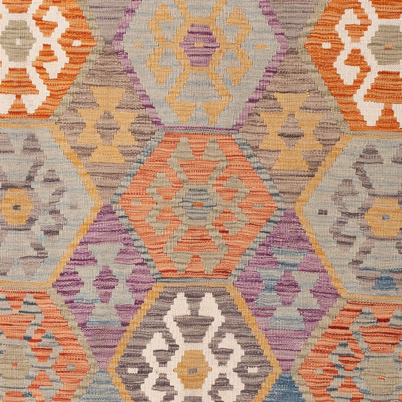 Kelim Rug - Splash - 200 x 154 cm - colorful