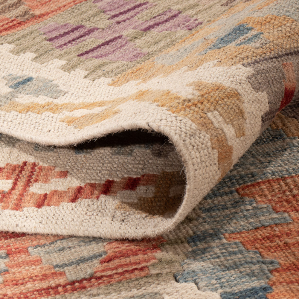 Kelim Rug - Splash - 200 x 154 cm - colorful