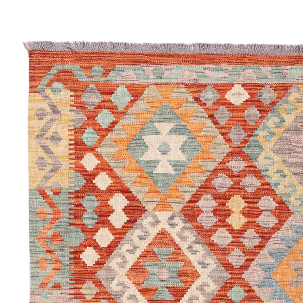 Kelim Rug - Splash - 198 x 148 cm - colorful